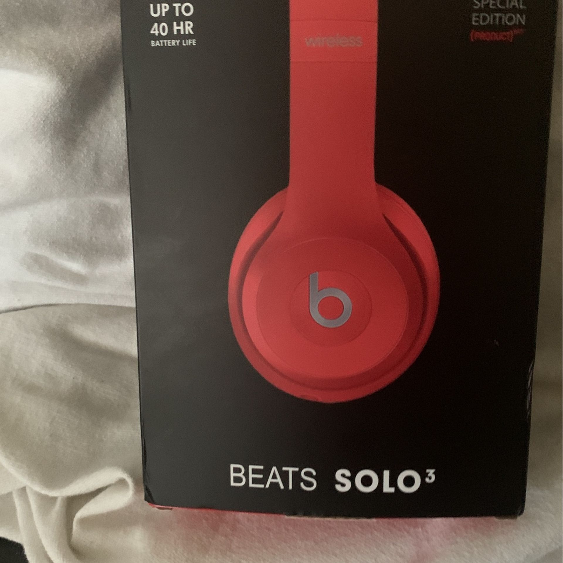 Beat Solo 3 Wireless Headphones By Dr Dre Special Edition Red
