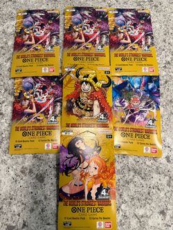One Piece Card Game OP-17 Booster Packs x6