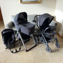 Nuna Mixx2 Stroller With Car Seat And Bassinet With Stand