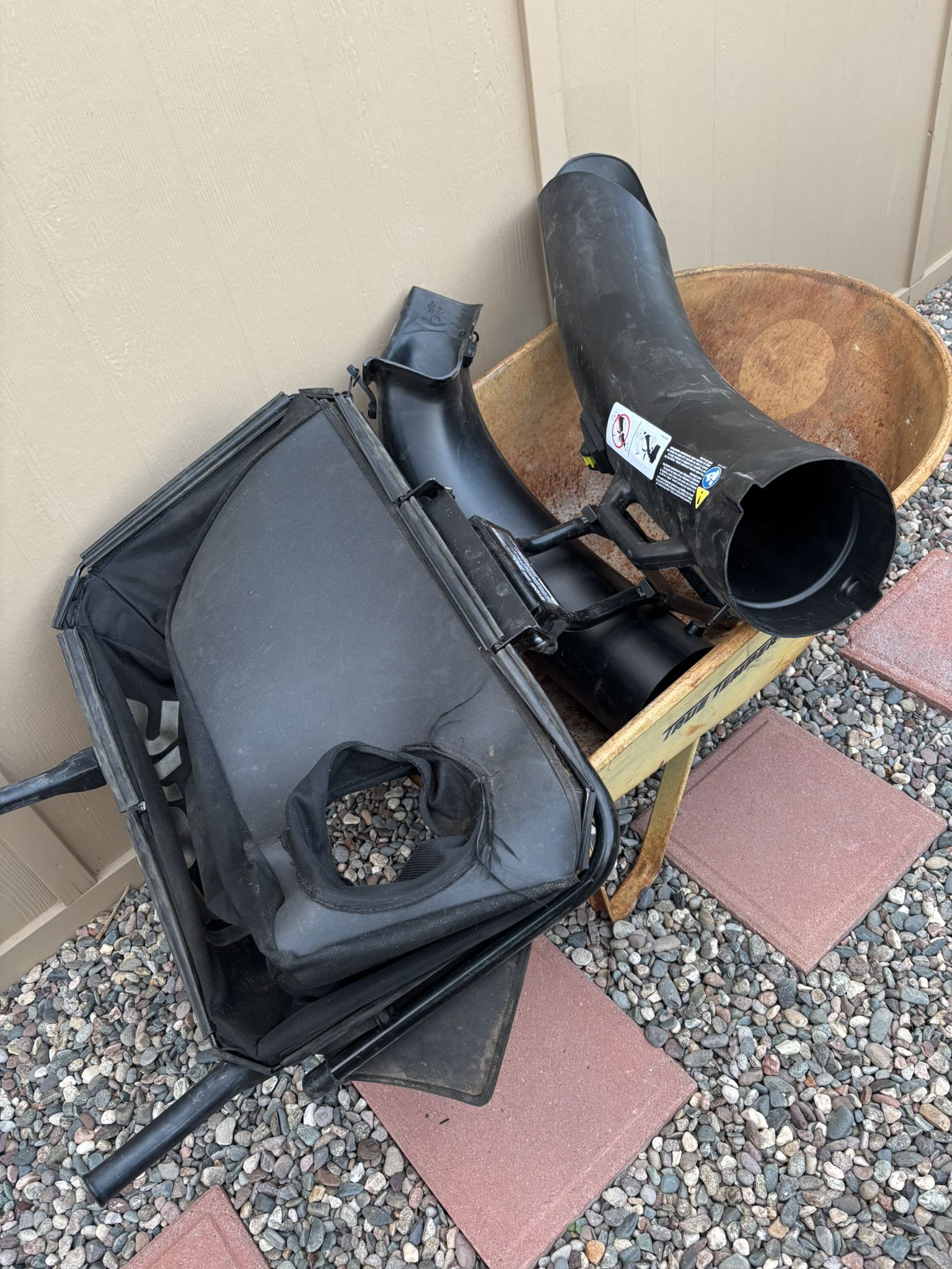 Grass Catching Bags And Frame For 30” Ryobi Riding Lawnmower 