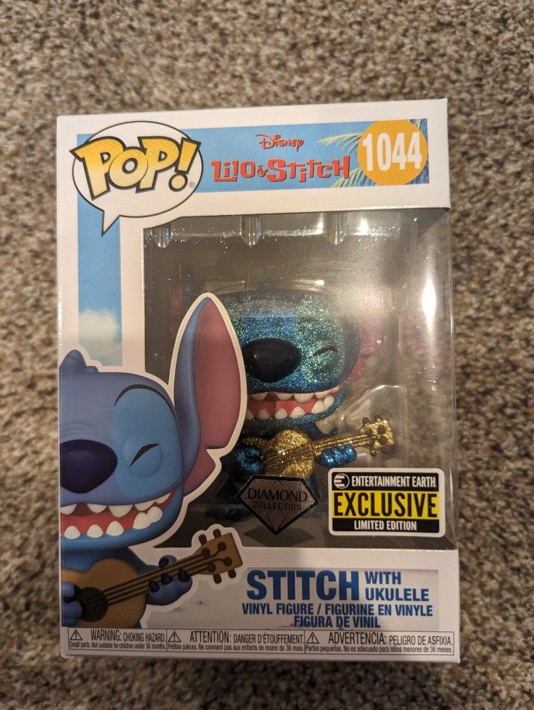 Stitch With Ukulele (Diamond) Funko EE Exclusive