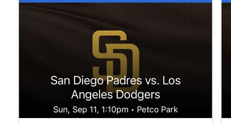 Padres Vs Dodgers
