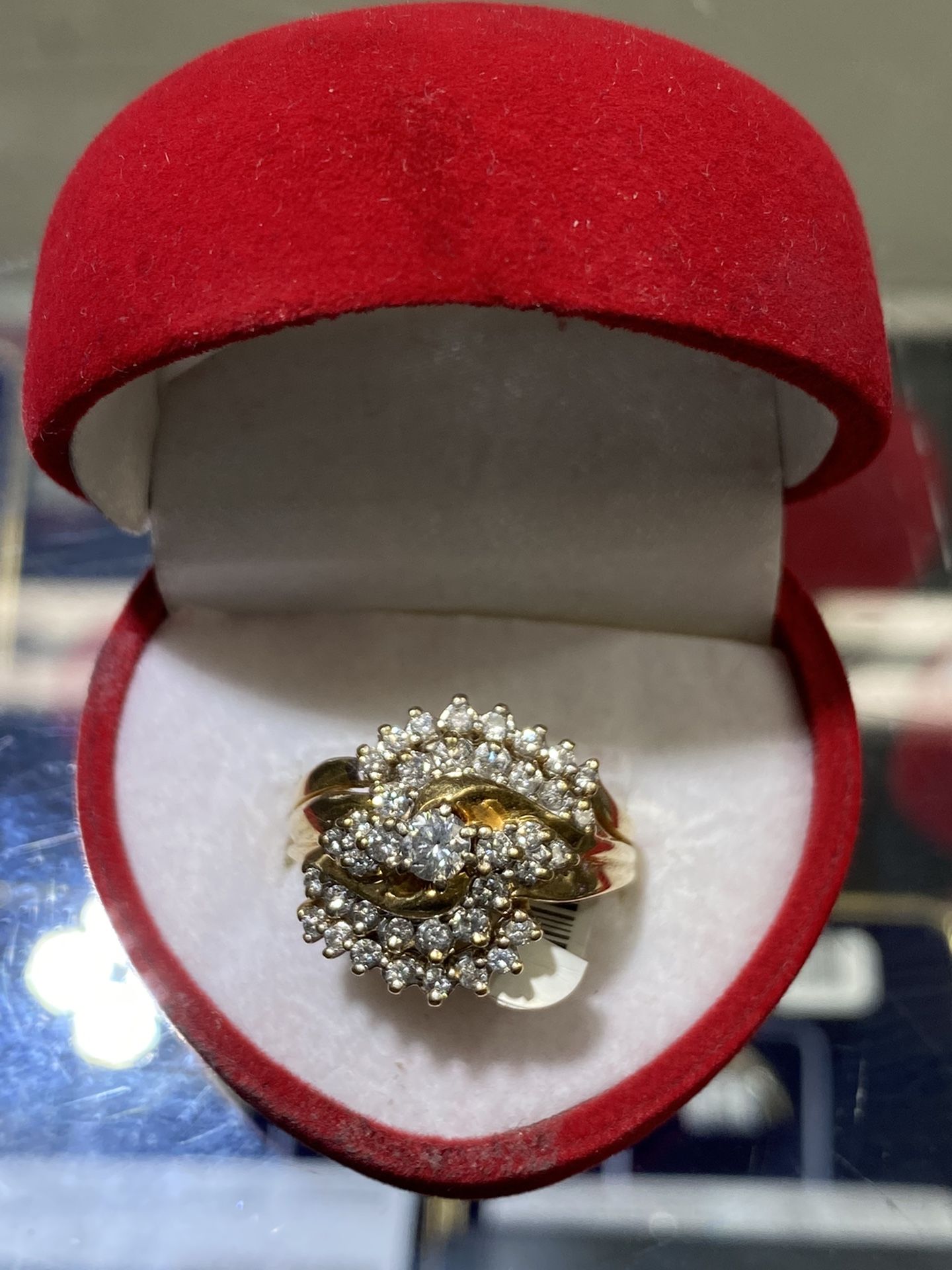 14k Gold Ring With Diamonds