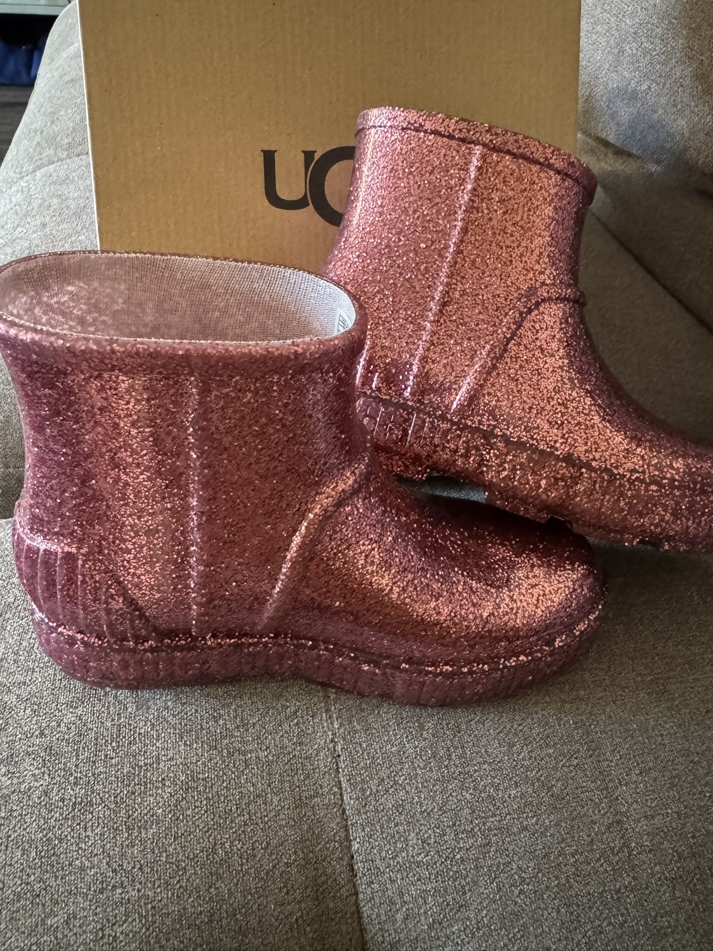 Pink UGG rain Boots 