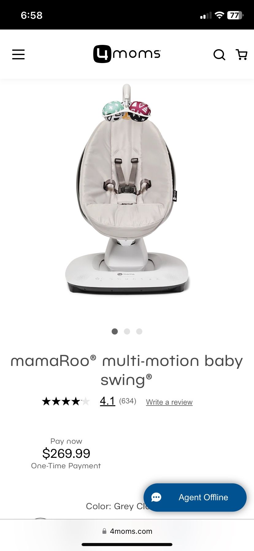 4 Moms Baby Swing