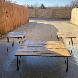 Reclaimed Wood Table Set