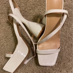 White Platform Heels