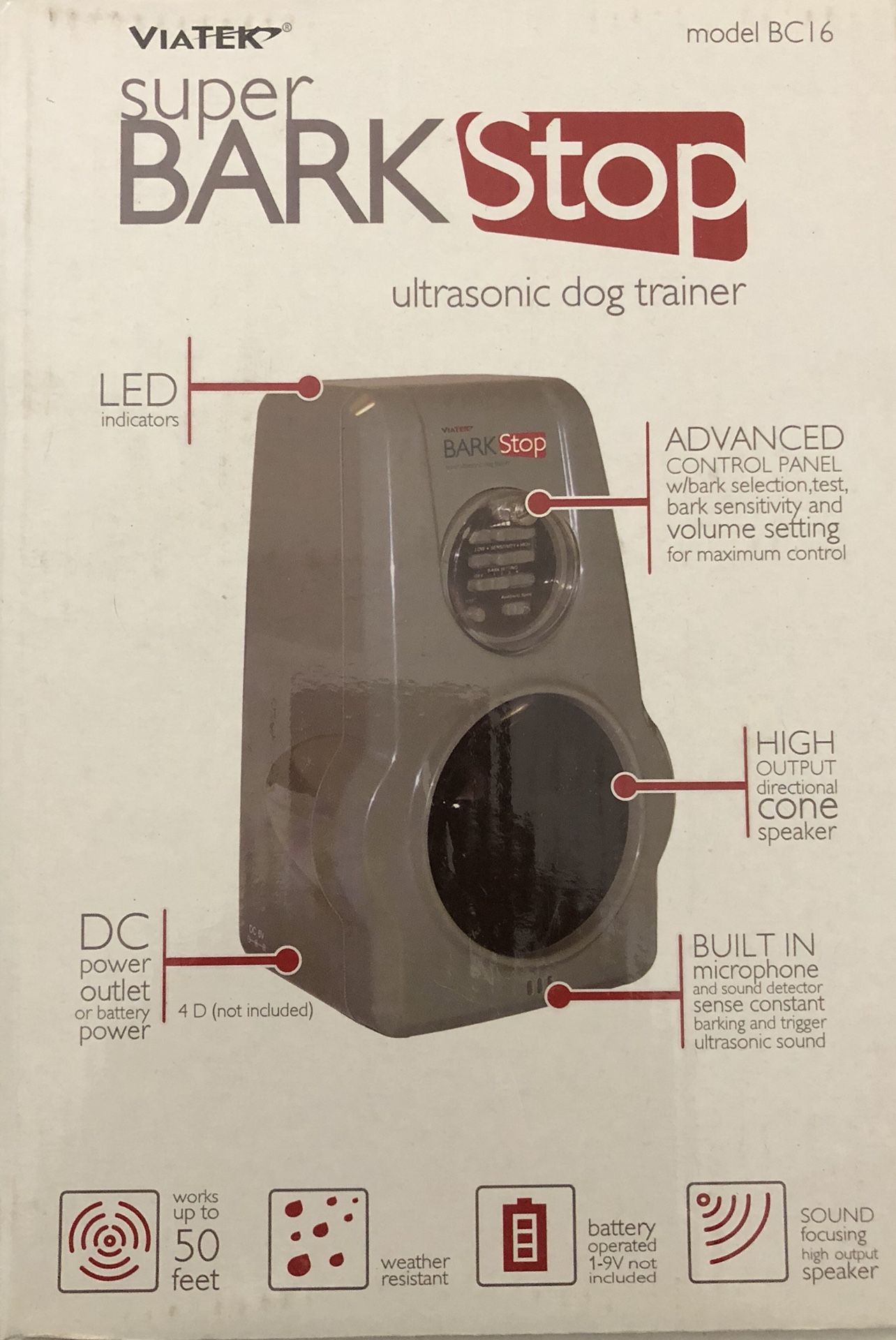 Ultrasonic Super Bark Stop - stop your (or your neighbor's) dog from barking! **MUST PICKUP WITHIN 24 HOURS**