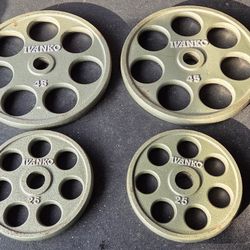 Ivanko OMEZH 45lb & 25lb Weight Plates