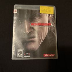Metal Gear Sold 4 Ps3 Game