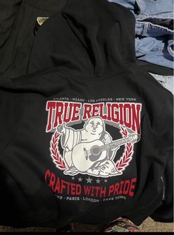True Religion Black Graphic Hoodie