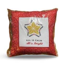 NEW All Is Calm All Is Bright Decorative Christmas Pillow
