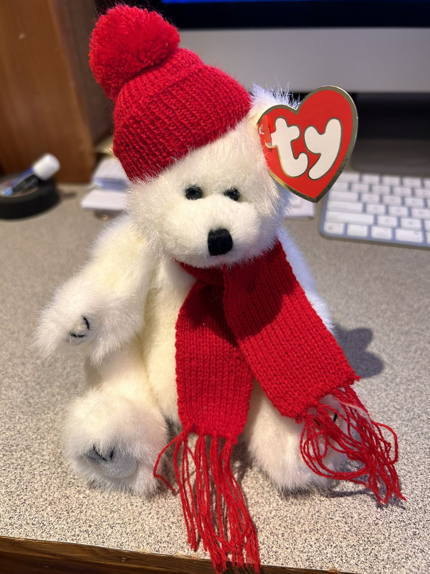 RARE MWMT- 1993 TY BEANIE BABY PEPPERMINT WITH TAG ERRORS AND PVC PELLETS