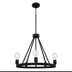 Quoizel Pendle Brooke 5-Light Chandelier Matte Black LW-S6690A1