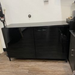 Besta Ikea Black Cabinet 