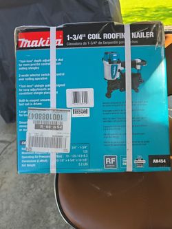 Coil roofing nailer