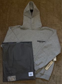 Brand New Small Dark Oatmeal Essentials Fear of God Hoodie