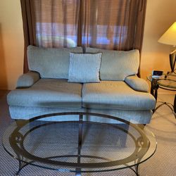 Glass Coffee Table With Matching End Tables