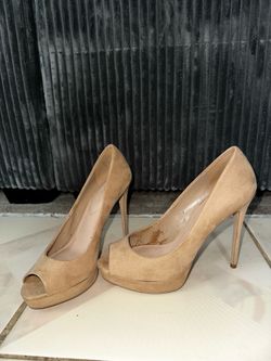 FREE Aldo Nude suede heels platform shoe