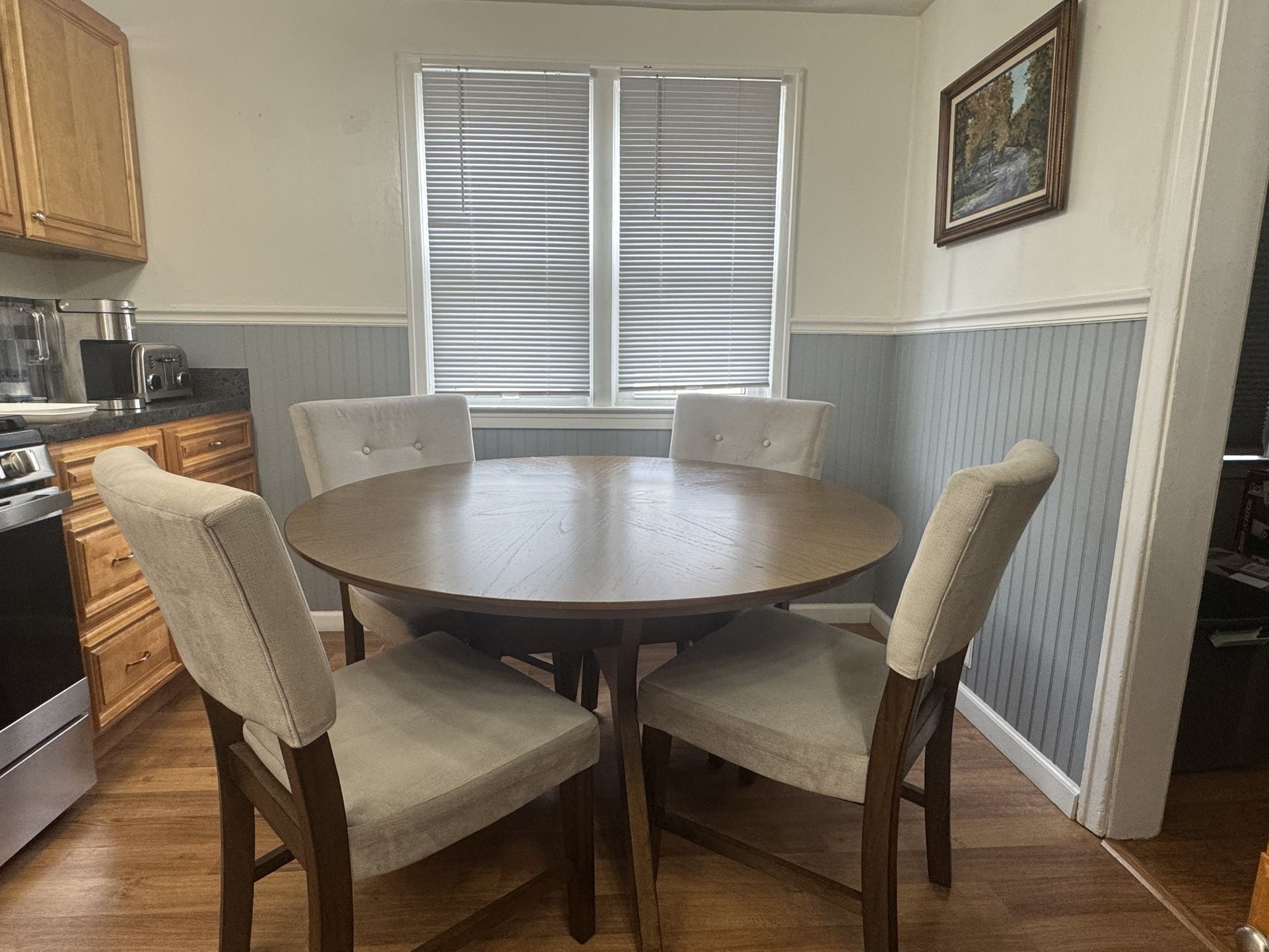 Cherry Oak Circular Dining Table by Unity Co.