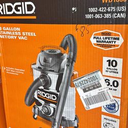 Ridgid 10 inch metal 6.0 hp vacuum