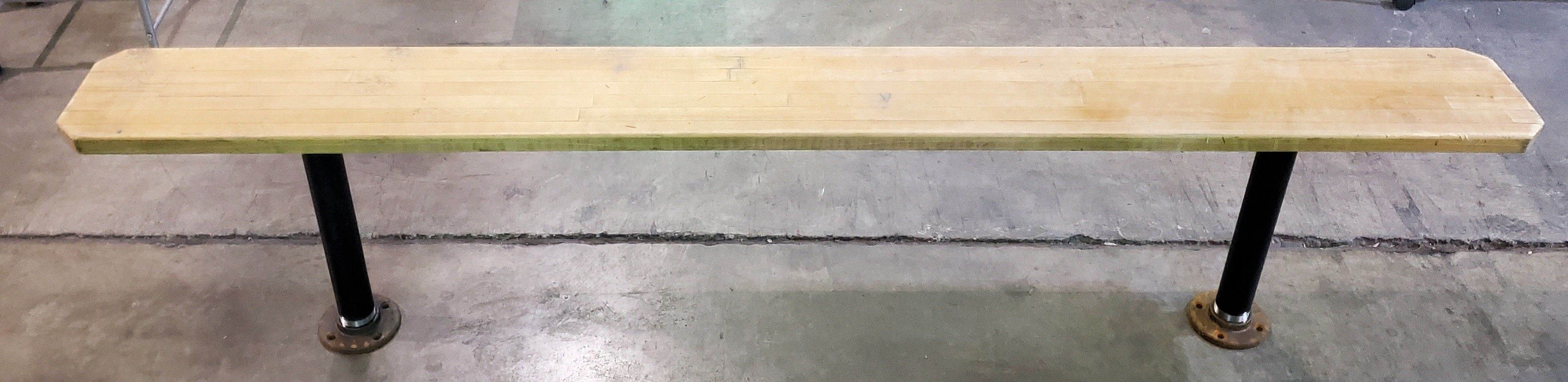 Outdoor Bench Seat from PENNSYLVANIA RAIL TRAIN STATION VTG 88.5"l x 9"w x 30"h