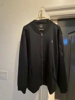 Polo Ralph Lauren Black Zip-Up Bomber Jacket