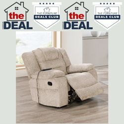 GLIDER RECLINER WITH HEAT & MASSAGE: 40% OFF!!!