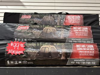 Coleman 6 Person Instant Cabin Camping Tent New