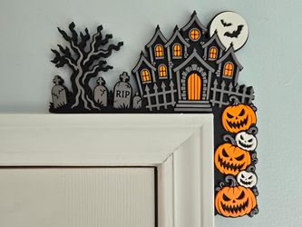 Halloween Haunted House Door Corner Decor