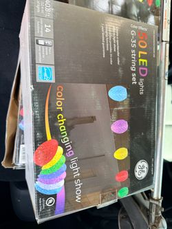 GE Color Effects 50 LED G-35 String Light Set