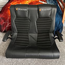 Gaming Chair X Rocker Dual Commander Floor Rocking Couch XL Duel Double Set Chairs Speakers & Subwoofer PC XBOX ONE Series X PS4 Nintendo Switch PS5 
