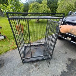 59" Black Metal Bird Cage 