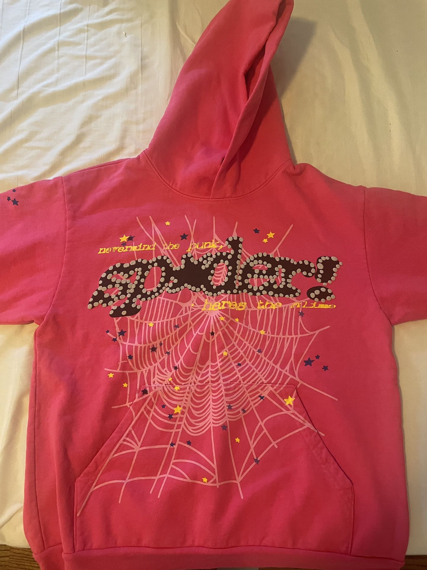 Pink Sp5der Hoodie V2