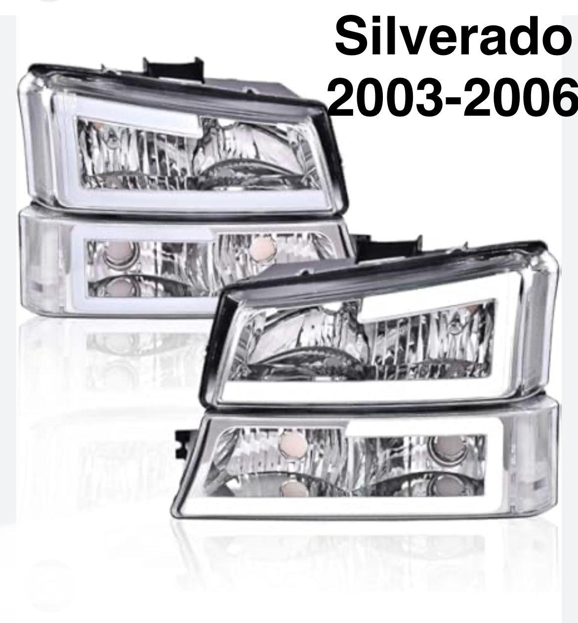 Headlights And Parking Lights Set With DRL Lights Led 