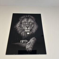 Lion Glass Mural