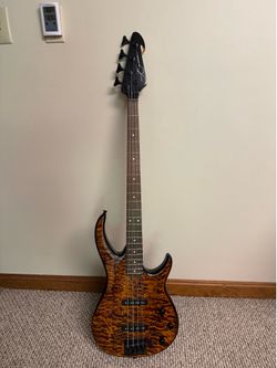 Bass Guitar with Amplifier