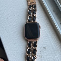 (MASSIVE SALE) Apple Watch with rose- Gold Chain Link Band - Chic & Dressy Style