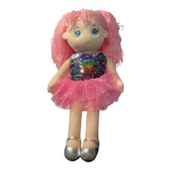 Soft Rag Doll with Sequin Dress
