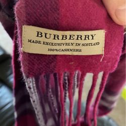 Cashmere Burberry Scarf 
