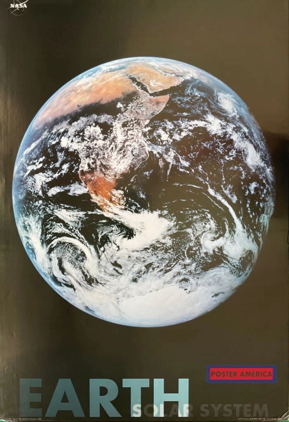Earth From Apollo 17 NASA Vintage 2003 Italian Import Poster 24 x 35 NIP