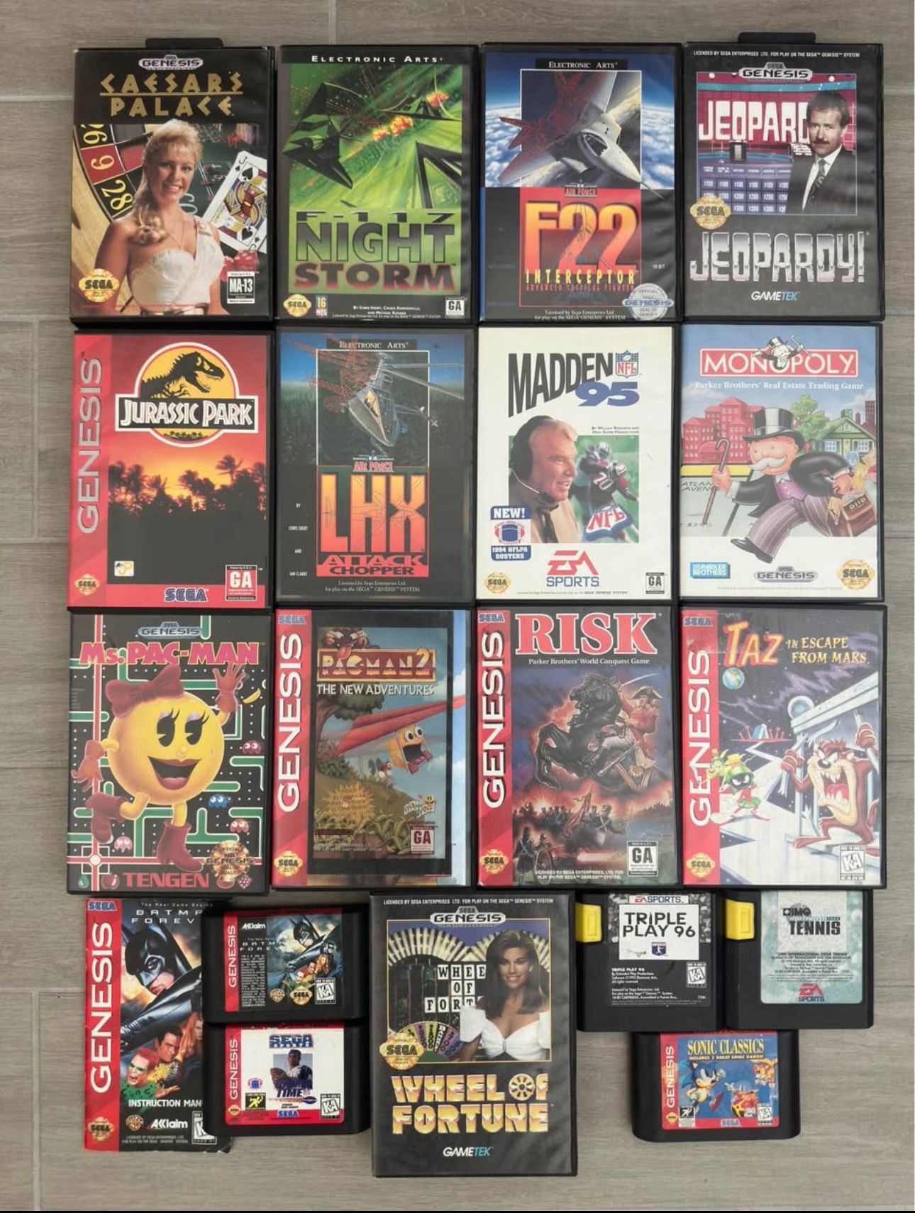 Sega Genesis Game Lot - Buy All Or Pick Individual Games