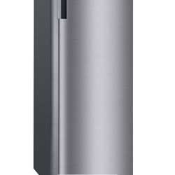 LG 6.0 cu. ft. Single Door Refrigerator with Inverter Compressor and Pocket Handle in Platinum Silver