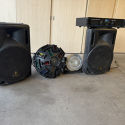 Speakers, Amp And Lights