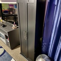 2 Prepac Brand Grande Locking Media Storage Cabinets w/Shaker Doors – $300 for Both