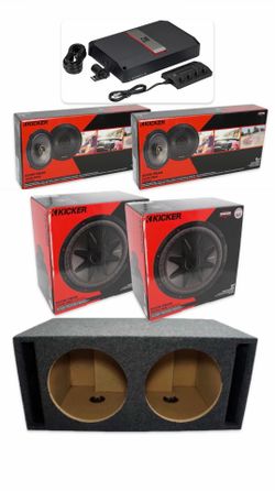 NEW FULL BASS AND VOICE PACKAGE KICKER AUDIO INSTALLED