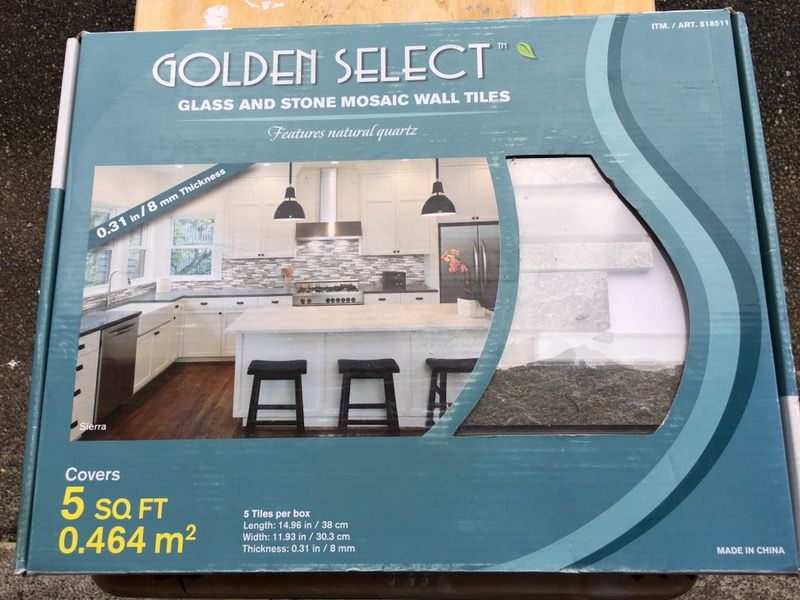 Golden Select Glass and Stone Mosaic Tile