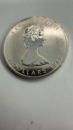 1989 Canada 1 oz Silver Maple Leaf