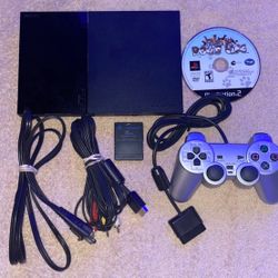 SONY PLAYSTATION 2 PS2 SLIM CONSOLE WITH VIDEO GAME & CONTROLLER