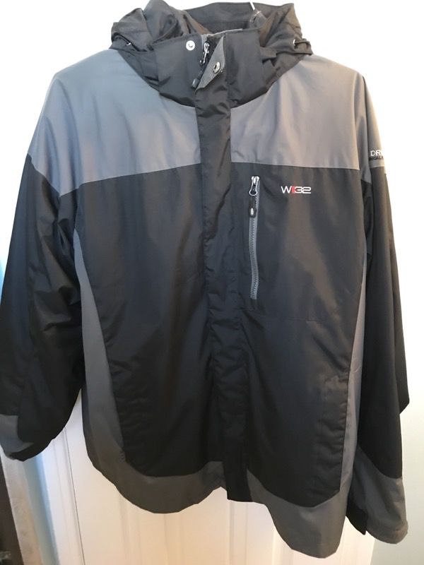 Mens Weatherproof Hydro Tech 32 Degrees Dark/Medium Gray Jacket - Size L